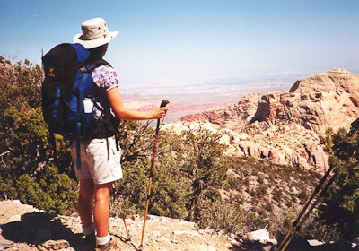 Backpacking in Red Rock Canyon National Conservation Area