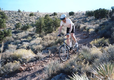 Bob Mountain Biking in Cottonwood Canyon