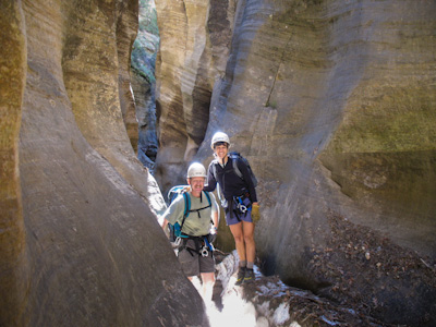 Bob and Lisa in Englestead Hollow in Zion National Park