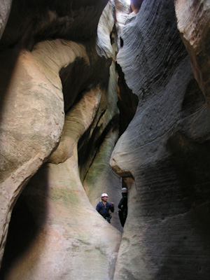 The beautifully water sculpted Mystery Canyon