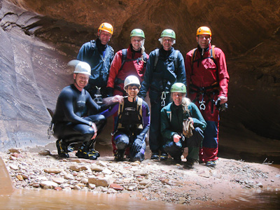 Lisa in the heart of Pine Creek Canyon