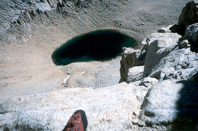 Iceberg Lake from the seventh pitch belay