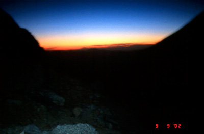 September Sunrise in the Sierra's