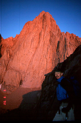 Alpineglow on Mount Whitney