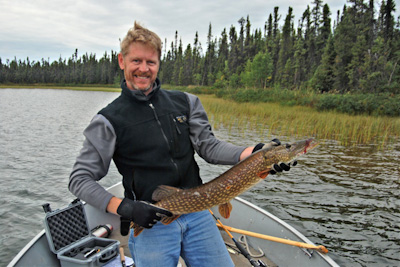 Fishing on Wignes Lake