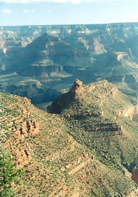 Looking from the North Rim of the  Grand Canyont towards the South Rim