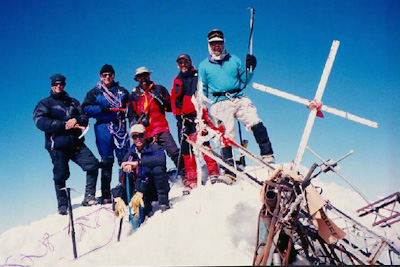 On top of Pico de Orizaba (18,851 feet) on Jan 13, 1999