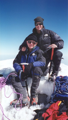 Father and son on Pico de Orizaba