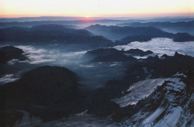 Sunrise on Mount Rainier