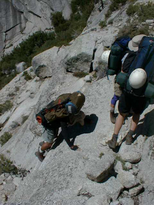 Negotiating the Ebersbacher Ledges