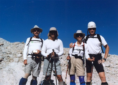 The team: Bruce Barton, Rick Loop, Lisa and Bob