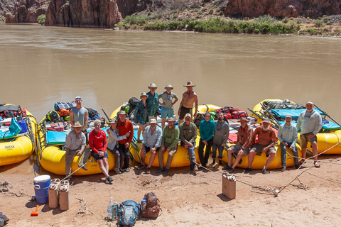 Our 2024 Grand Canyon River Trip group