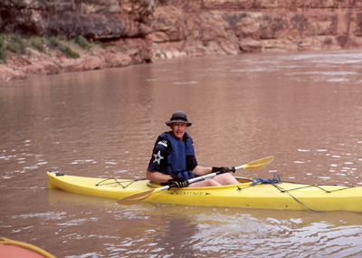 Bob kayaking the San Juan River