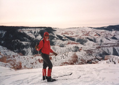 Bob cross country skiing at Cedar Breaks Utah