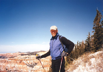 Bob cross country skiing at Cedar Breaks National Monument