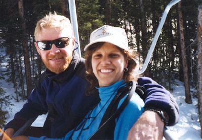 Bob && Lisa skiing at Elk Meadows Utah