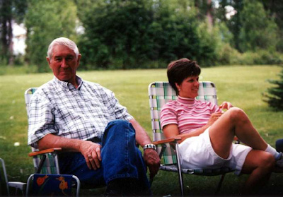 Enjoying a Sunday afternoon picnic in Dad & Mom's