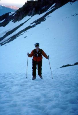 Lisa making her way to the Hogsback