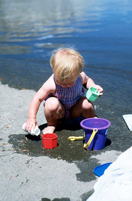 Nothing better than water to play in