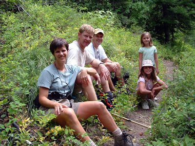 Out for a hike with Lisa's brother Craig and his two girls