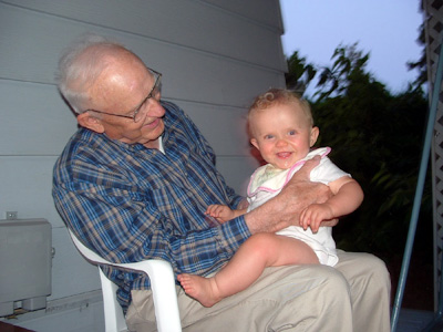 Caleb with his Great Uncle John Dykstra