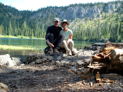 Bob and Lisa at Bond Lake.