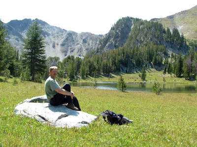 Lunch break at Dudley Lake.