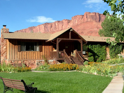 The Castle Valley Inn bed and breakfast.