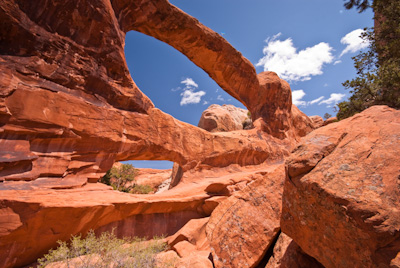 Double O Arch in Arches National Park