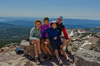 Potts Family in Lassen National Park.