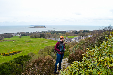 Hannah on a hike above Howth, Ireland