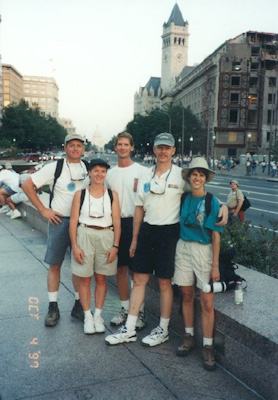 Dave && Carolyn Potts, Jim Potts, and Bob && Lisa in Washington D.C.